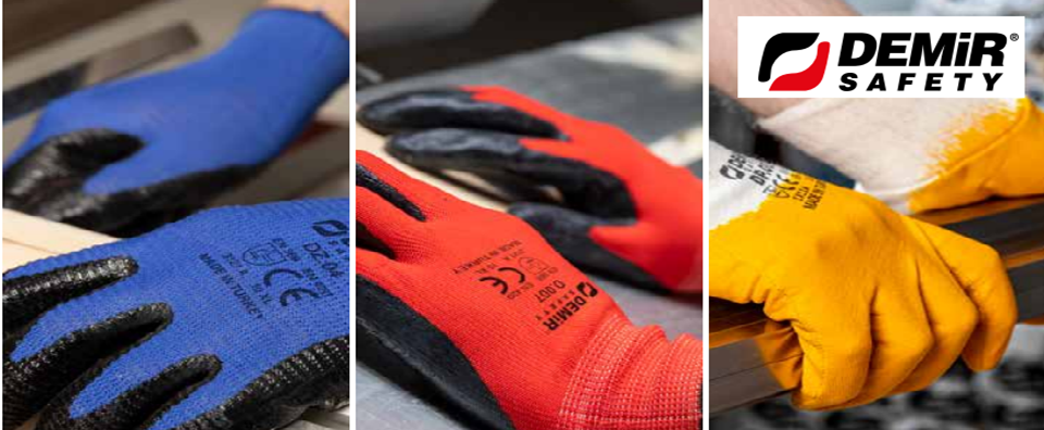 Demir İş Eldivenleri, Demir Safety Nitril İş Eldivenleri, Demir safety Nitril Eldiven Toptan Satış