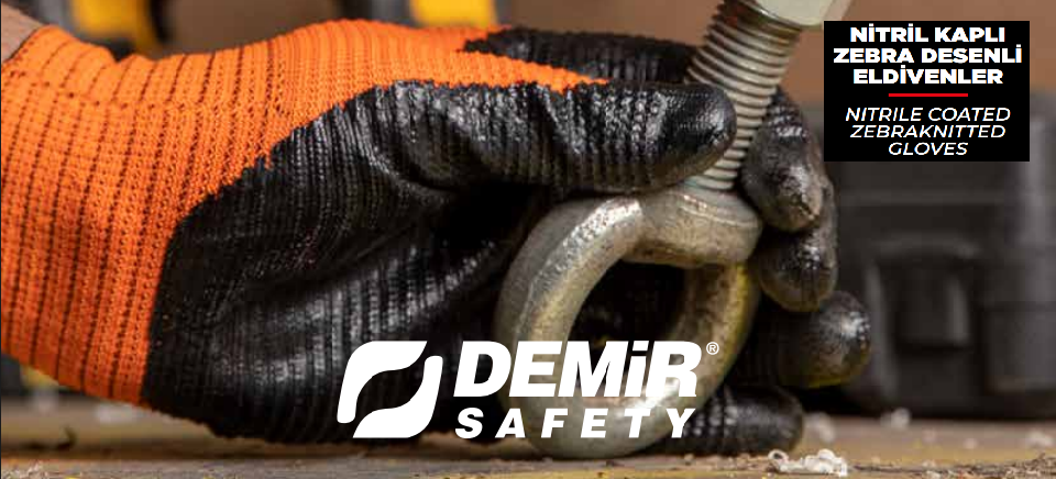 Demir İş Eldivenleri, Demir Safety Nitril İş Eldivenleri, Demir safety Nitril Eldiven Toptan Satış