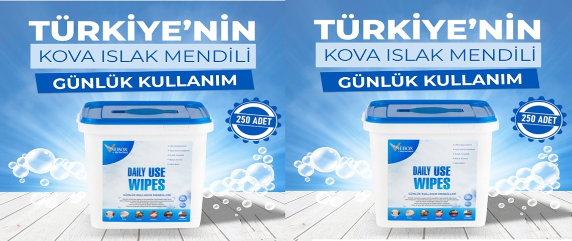vebox endüstriyel ıslam mendil, kova ıslak mendil, yüzey temizleme ıslak mendil, wet wipes
