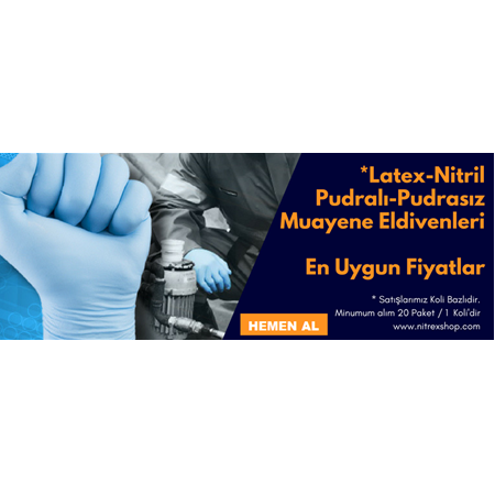 Lateks Pudralı Eldiven Nitril Pudrasız Eldiven Lateks Pudrasız Eldiven'ler