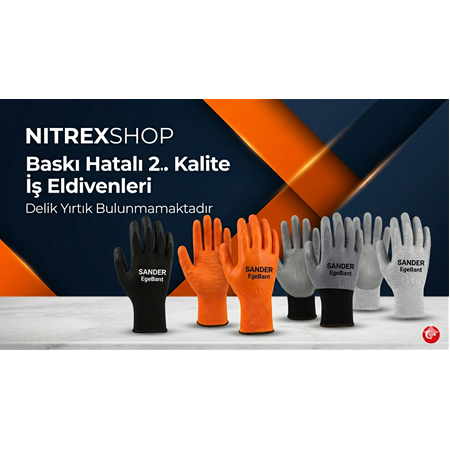 Baskı Hatalı Delik Yırtık Bulunmayan İş Eldivenleri