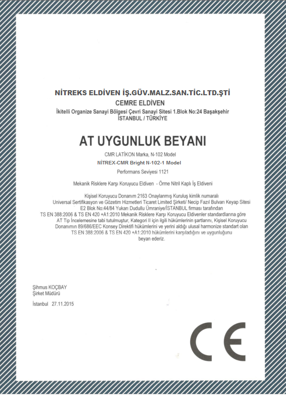 AT UYGUNLUK BEYANI TURKÇE