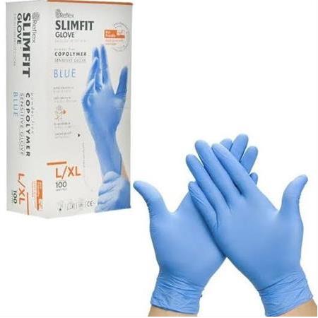 Reflex Slimfit Pudrasız Copolymer Mavi Eldiven
