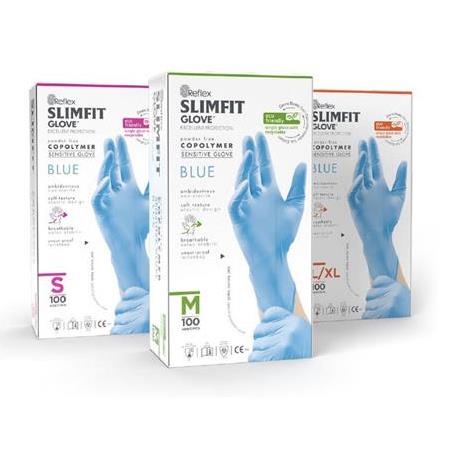 Reflex Slimfit Pudrasız Copolymer Mavi Eldiven