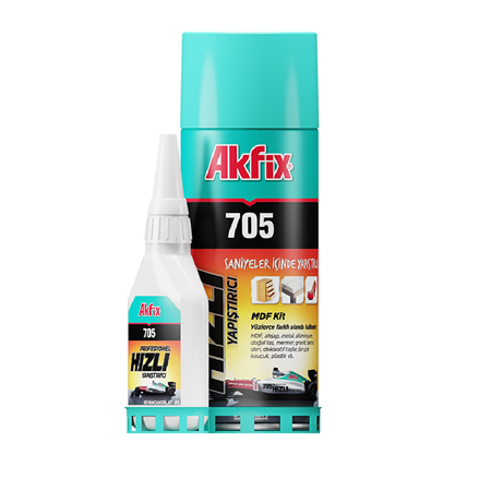 Akfix 705 Mdf Kit Hızlı Yapıştırıcı 200 ML + 50 ML