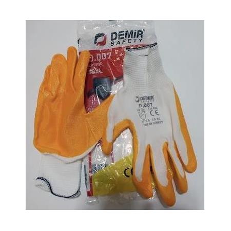 Demir Safety Sarı Nitril Eldiven D OO7