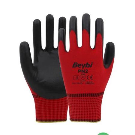 Beybi Pn2 Nitril Eldiven Kırmızı