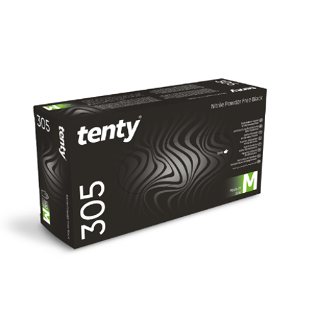 Tenty 305 Siyah Nitril Eldiven Pudrasız