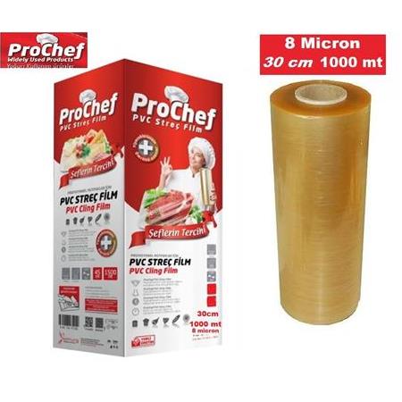 Endüstriyel Gıda Streç 8 Micron 30cm 1000 mt